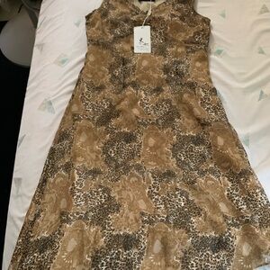 Elegant Leopard Print Dress
